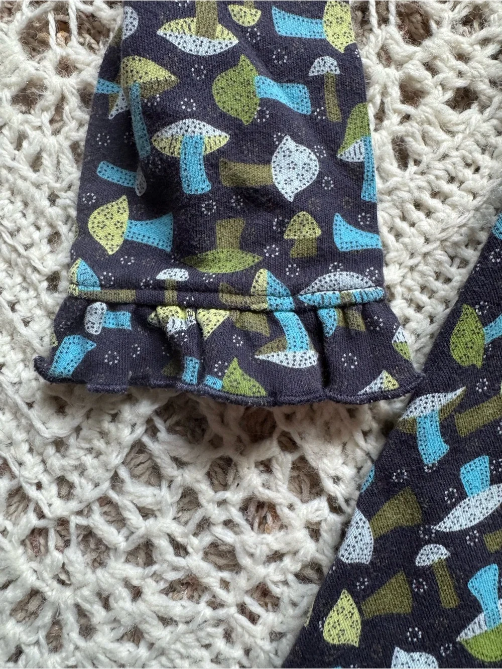 Vintage Gymboree Navy Mushroom Dress Pink Floral 3T Early 2000’s